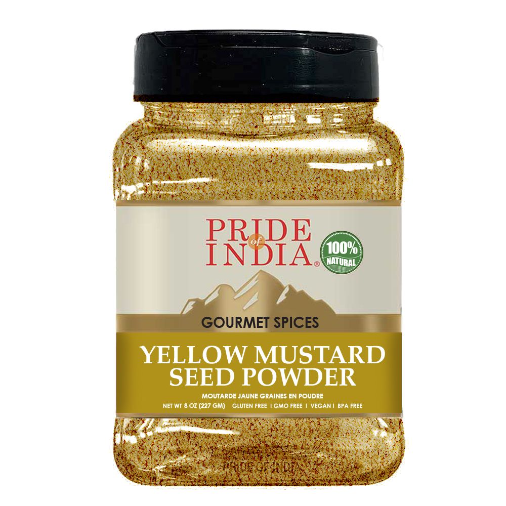 Pride of India – Yellow Mustard Ground – Gourmet Spice - Ideal for Pickles/Mustard Dressing/Sauces/ Hotdogs – Preservati image 1