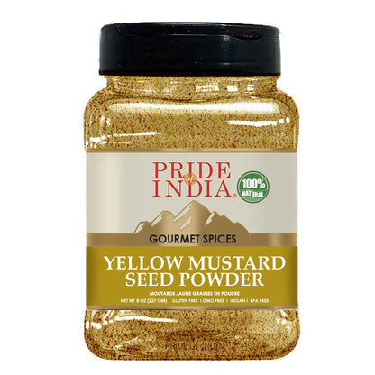 Pride of India – Yellow Mustard Ground – Gourmet Spice - Ideal for Pickles/Mustard Dressing/Sauces/ Hotdogs – Preservati image 1