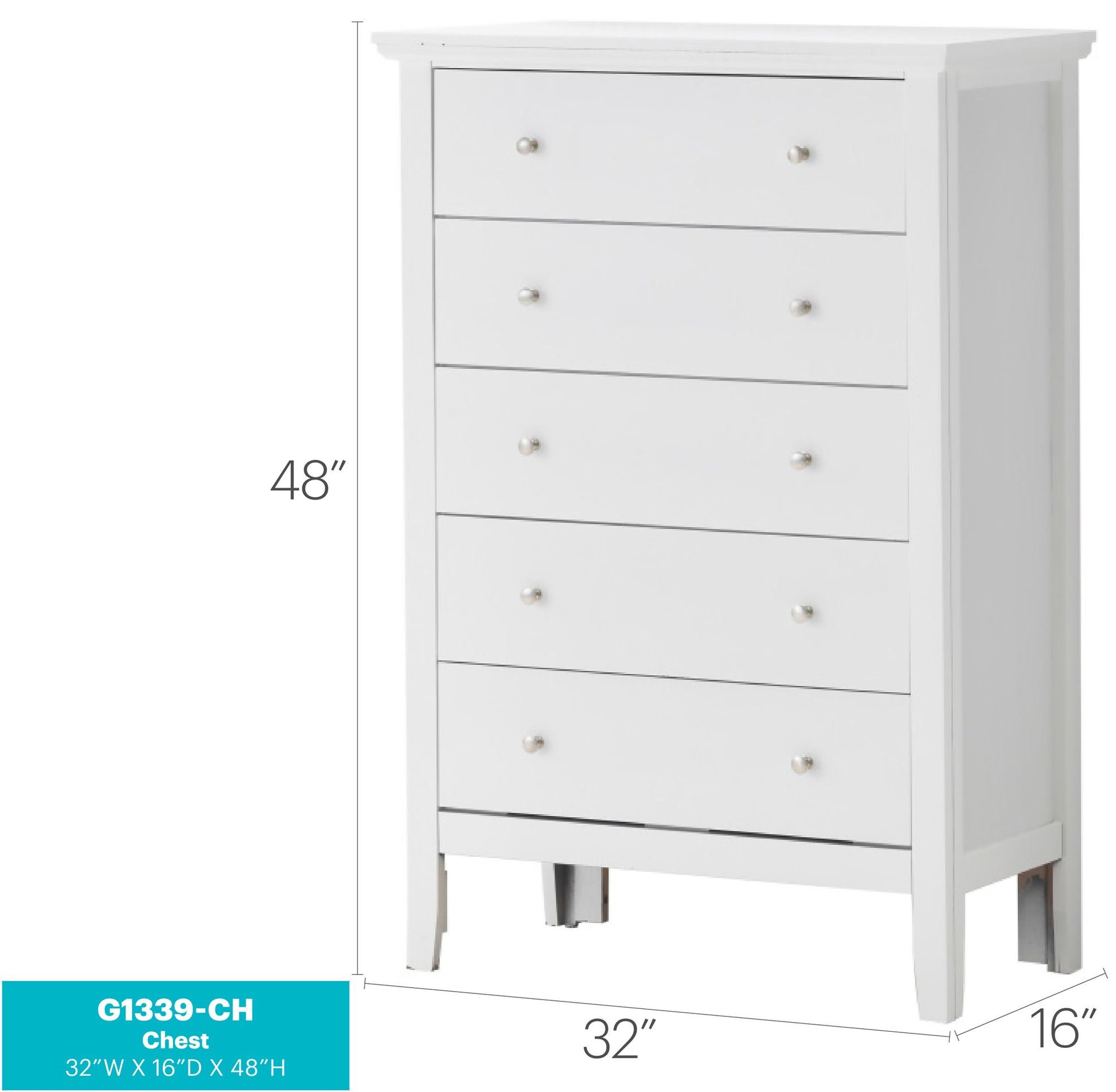 Primo G1339-CH Chest , White image 2