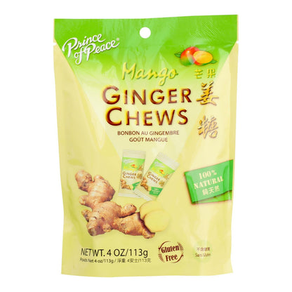 Prince Of Peace - Chews Ginger Mango - 1 Each - 4 Oz image 1