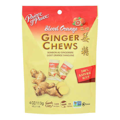 Prince Of Peace - Ginger Chews Blood Orange - 1 Each-4 Oz image 1
