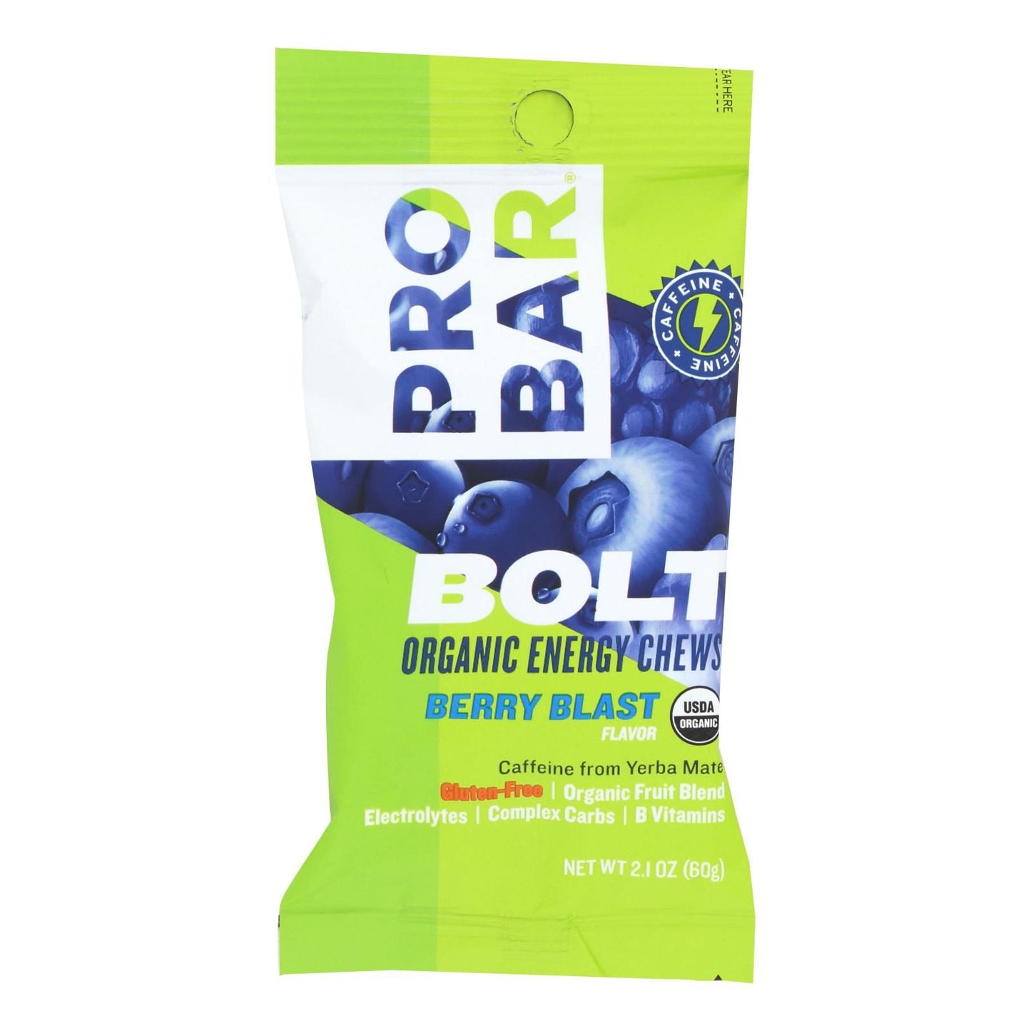 Probar Bolt Energy Chews - Organic Berry Blast - 2.1 Oz - Case Of 12 image 1