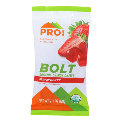 Probar Bolt Energy Chews - Organic Strawberry - 2.1 Oz - Case Of 12 image 2