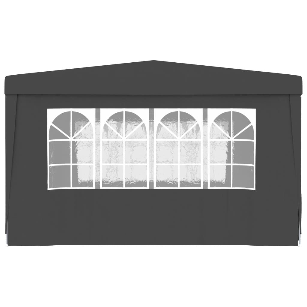 Professional Party Tent with Side Walls 13.1'x13.1'Anthracite 0.3 oz/ft² image 5