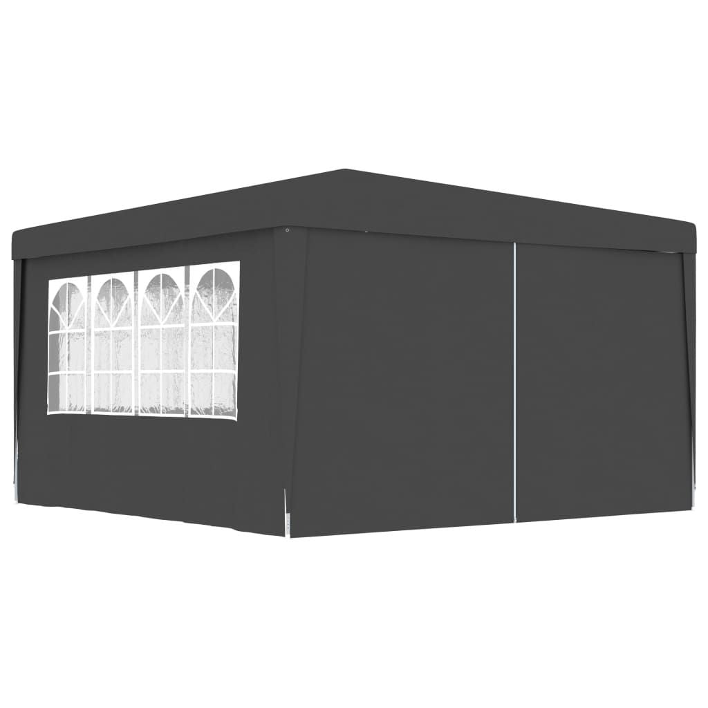 Professional Party Tent with Side Walls 13.1'x13.1'Anthracite 0.3 oz/ft² image 2