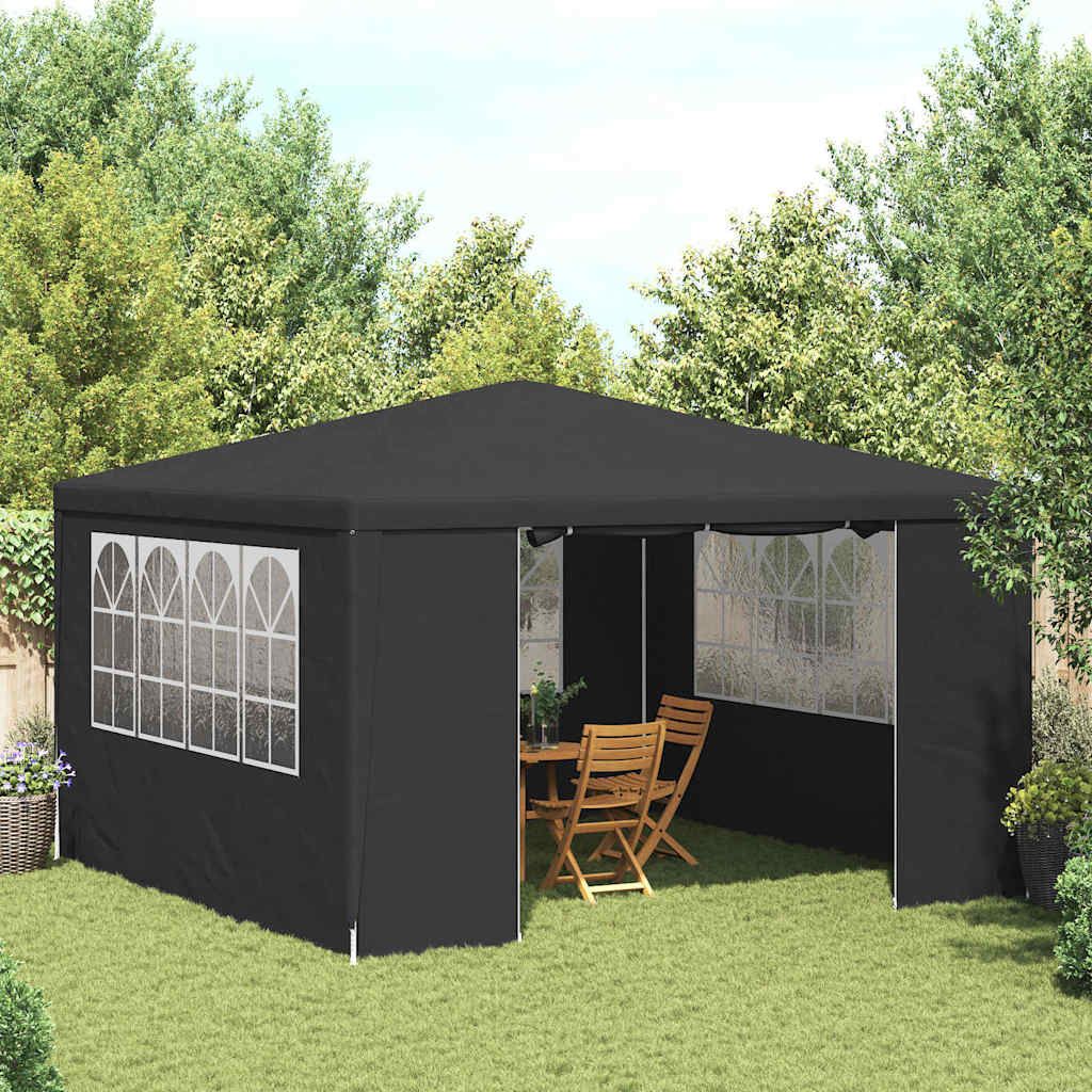 Professional Party Tent with Side Walls 13.1'x13.1'Anthracite 0.3 oz/ft² image 1