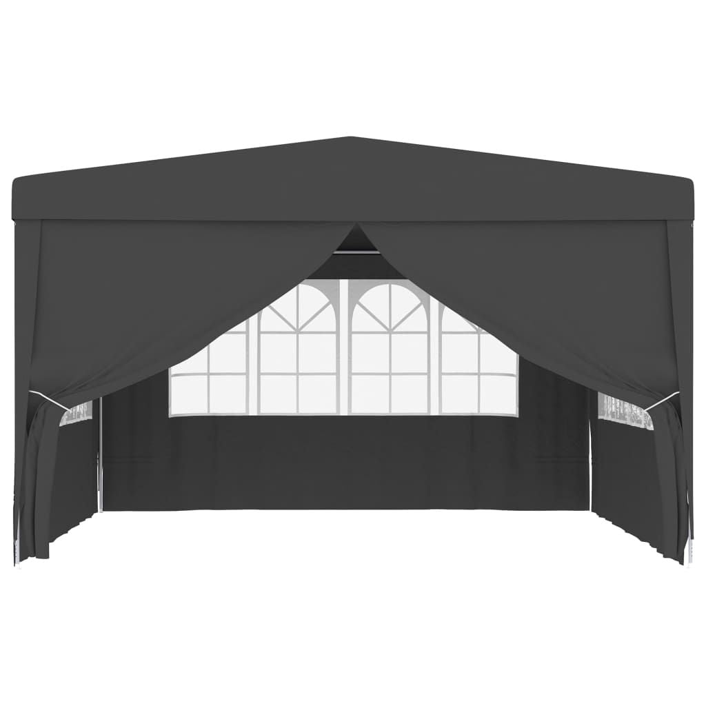Professional Party Tent with Side Walls 13.1'x13.1'Anthracite 0.3 oz/ft² image 4