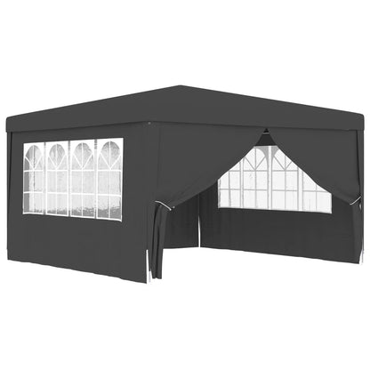 Professional Party Tent with Side Walls 13.1'x13.1'Anthracite 0.3 oz/ft² image 3