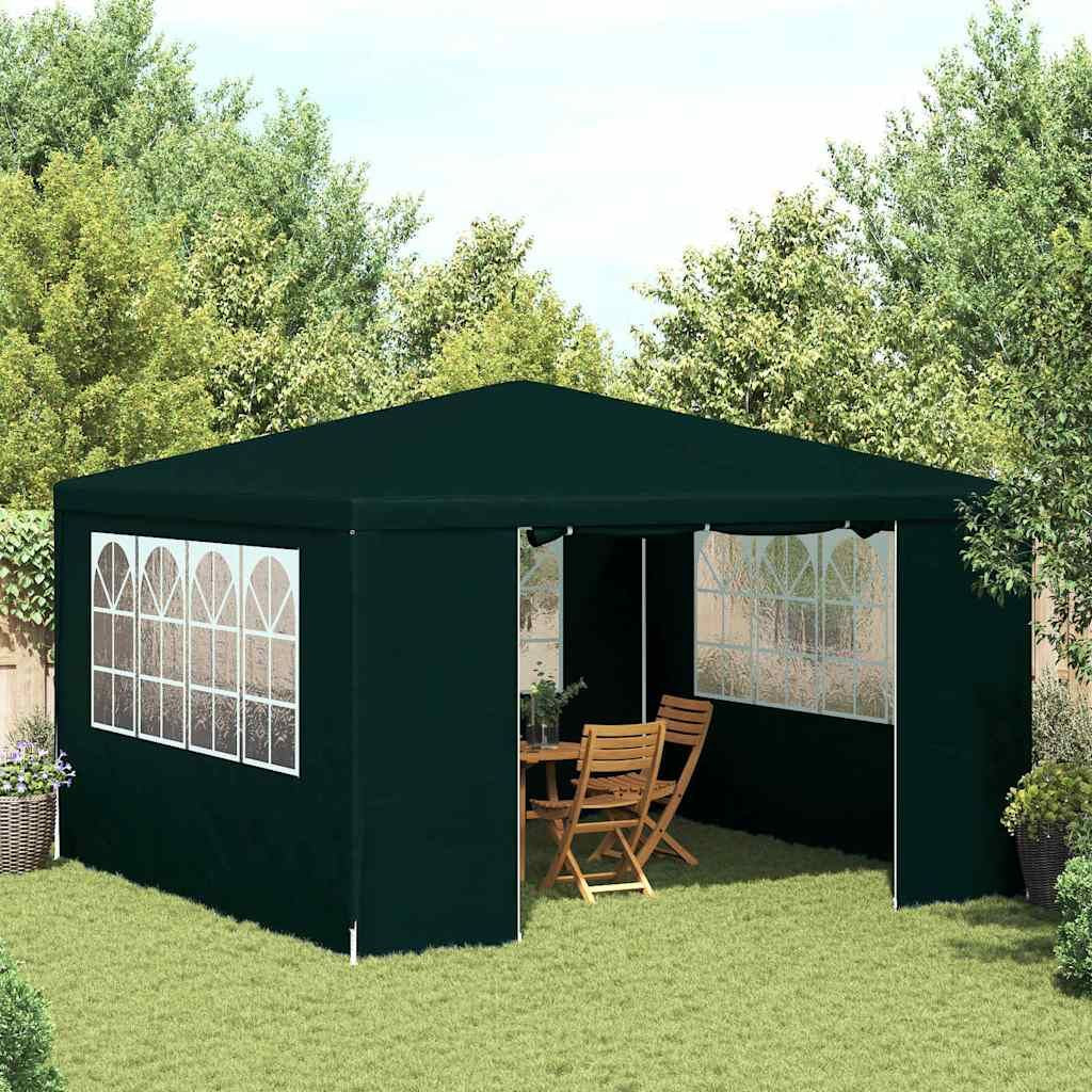 Professional Party Tent with Side Walls 13.1'x13.1'Green 0.3 oz/ft² image 1