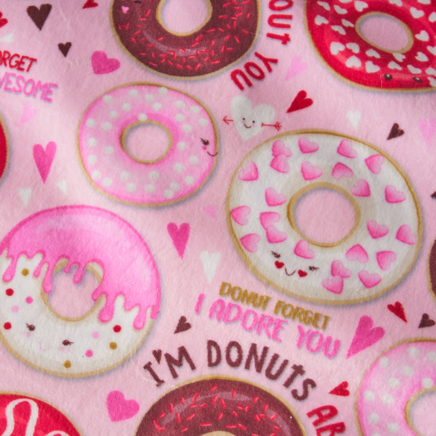Puff-Puff 3 foot Rounded Bean Bag, Pink Donut Print image 2