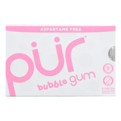 Pur Gum Bubble Gum - Sugar Free - Case Of 12 - 9 Count image 2
