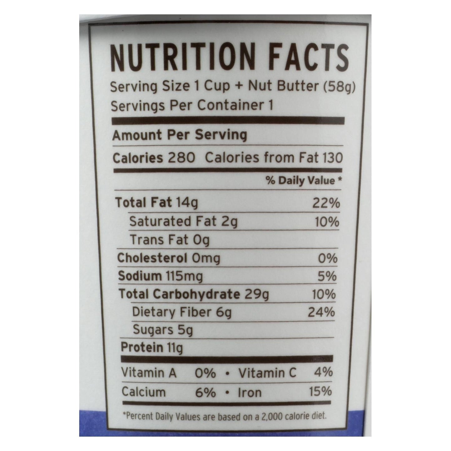 Purely Elizabeth - Oat Cup Protn Blubry Wlnt - Case Of 12 - 2 Oz image 2