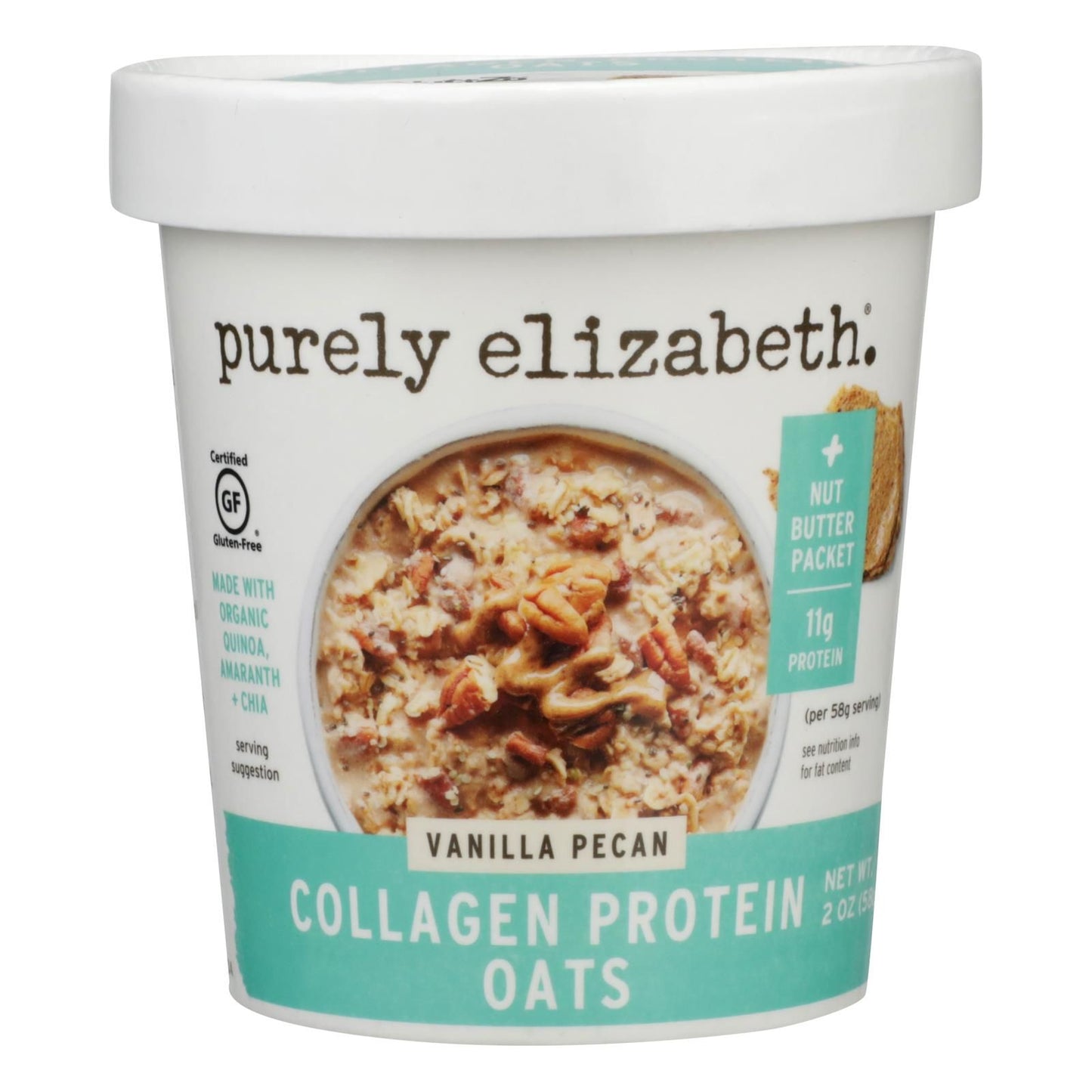 Purely Elizabeth - Oat Cup Protn Vanilla Pecan - Case Of 12 - 2 Oz image 1