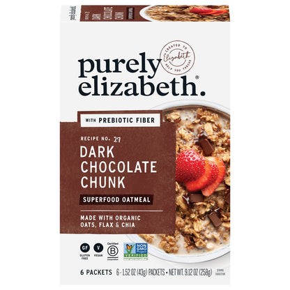 Purely Elizabeth - Oatmeal Chocolate Chunk 6pk - Case Of 6-9.12 Oz image 1