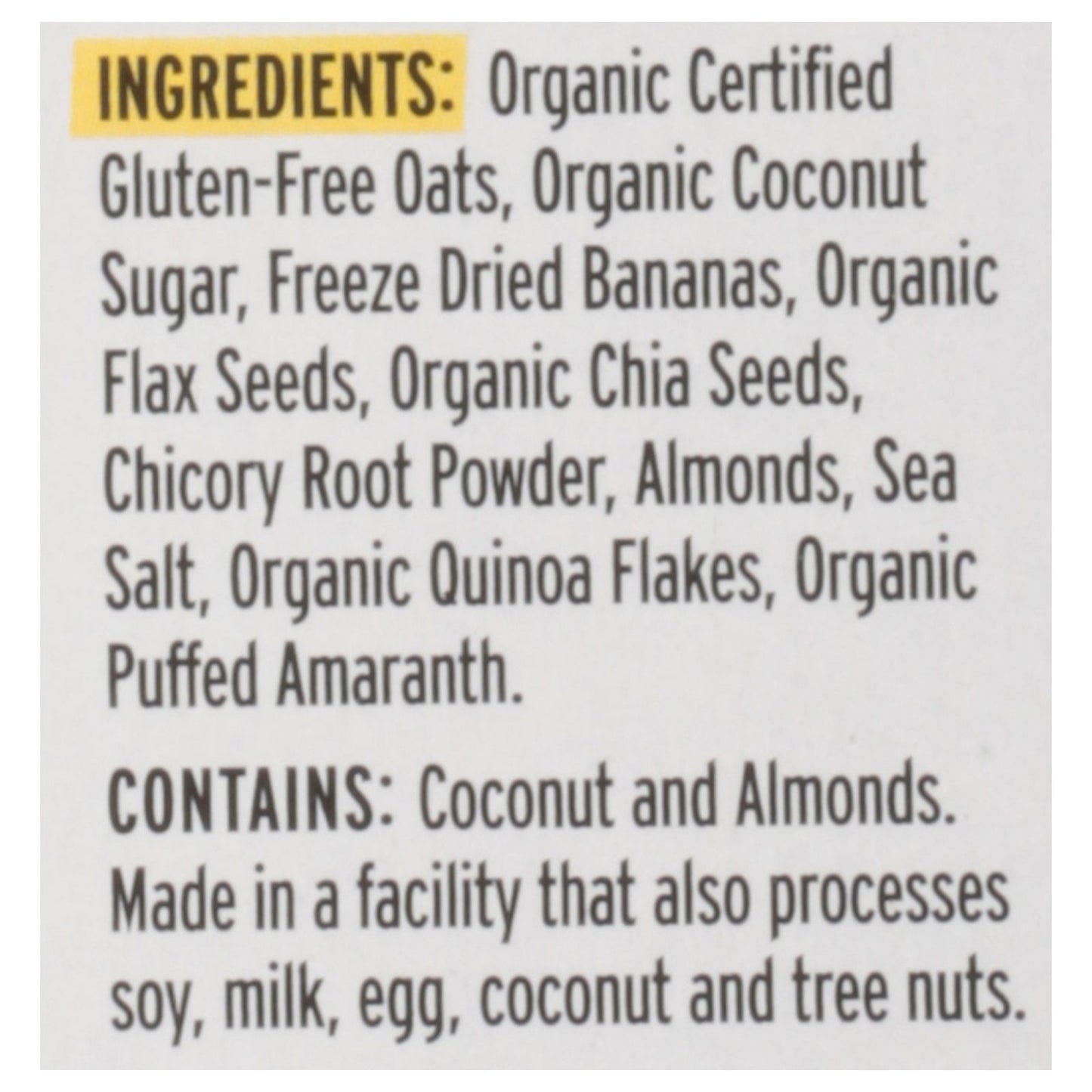 Purely Elizabeth - Sugar Free Oatmeal Banana Nut - Case Of 6-9.12 Oz image 3