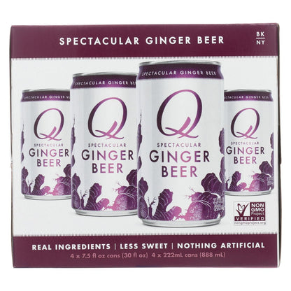 Q Drinks Soda - Ginger Beer - Can - Case Of 6 - 4/7.5fl Oz image 1