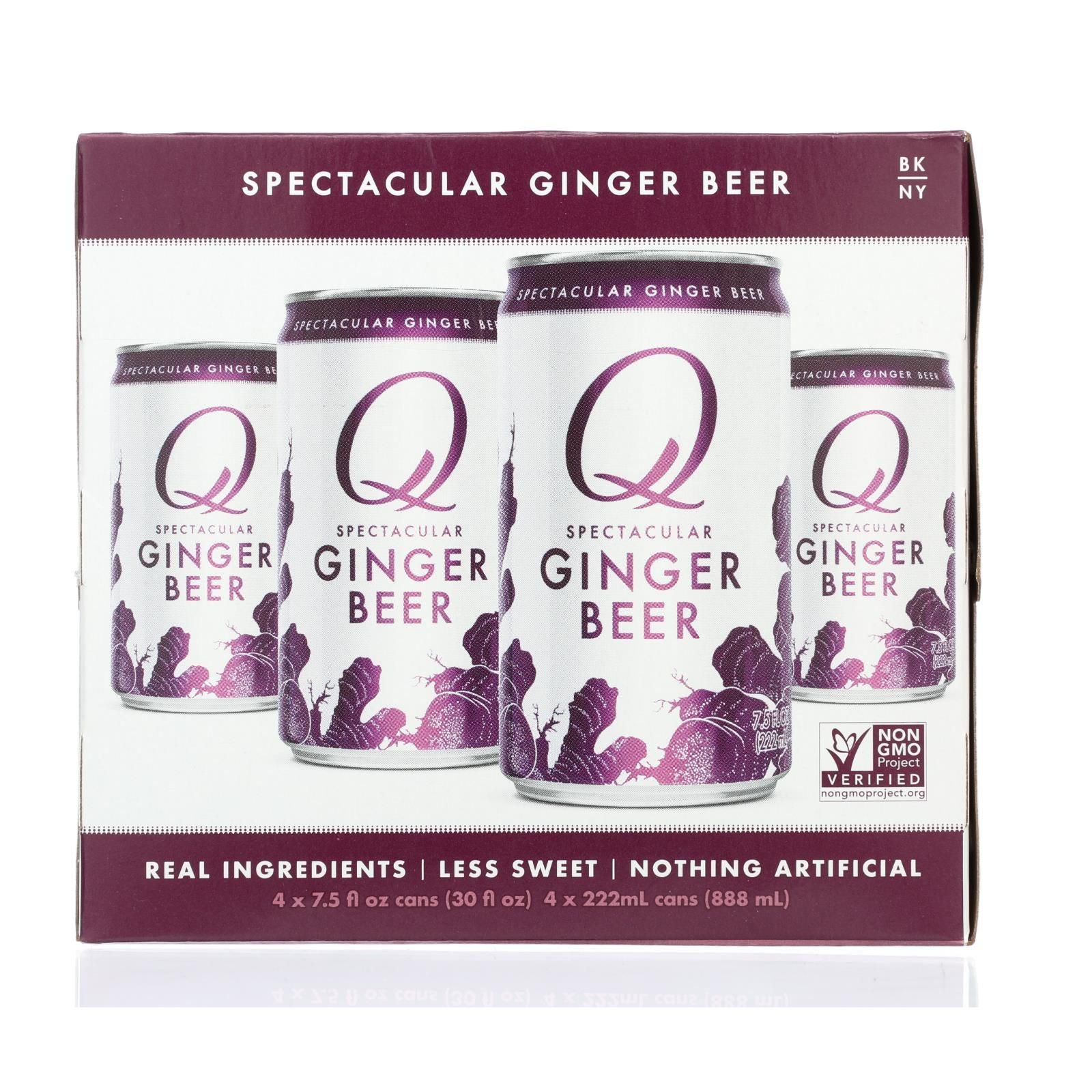 Q Drinks Soda - Ginger Beer - Can - Case Of 6 - 4/7.5fl Oz image 2
