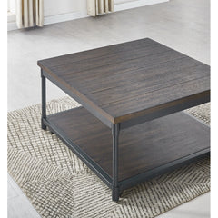 Prescott - Lift-Top Square Cocktail Table - Brown