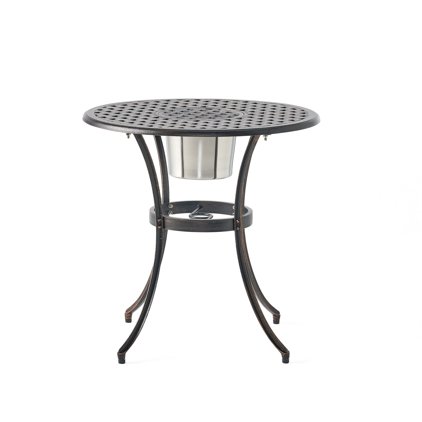 CAMDEN 3PC CAST BISTRO SET W ICE BUCKET image 6