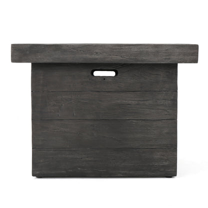 ANCHORAGE 32'' WOOD SQUARE MGO FIRE PIT GREY - 40,000 BTU image 11