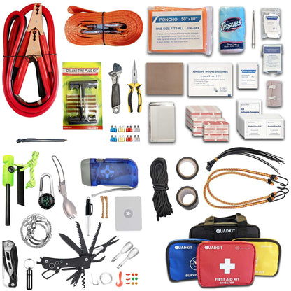 QUADKIT ATV Emergency Kit (106 Essential Items) for ATV;  UTV;  SxS;  4 Wheelers;  Quads;  Side by Sides;  4x4s;  Off-Ro image 1