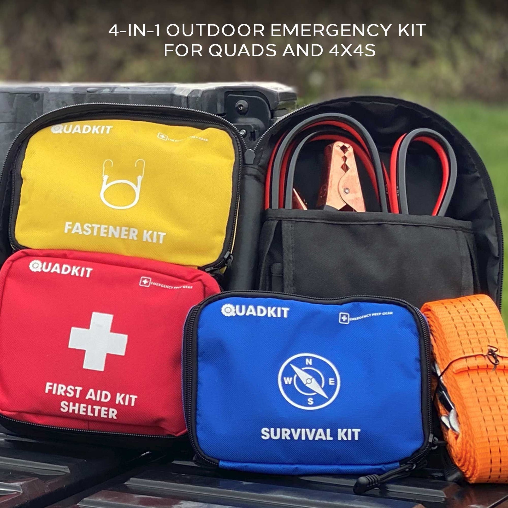 QUADKIT ATV Emergency Kit (106 Essential Items) for ATV;  UTV;  SxS;  4 Wheelers;  Quads;  Side by Sides;  4x4s;  Off-Ro image 2