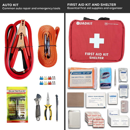 QUADKIT ATV Emergency Kit (106 Essential Items) for ATV;  UTV;  SxS;  4 Wheelers;  Quads;  Side by Sides;  4x4s;  Off-Ro image 3