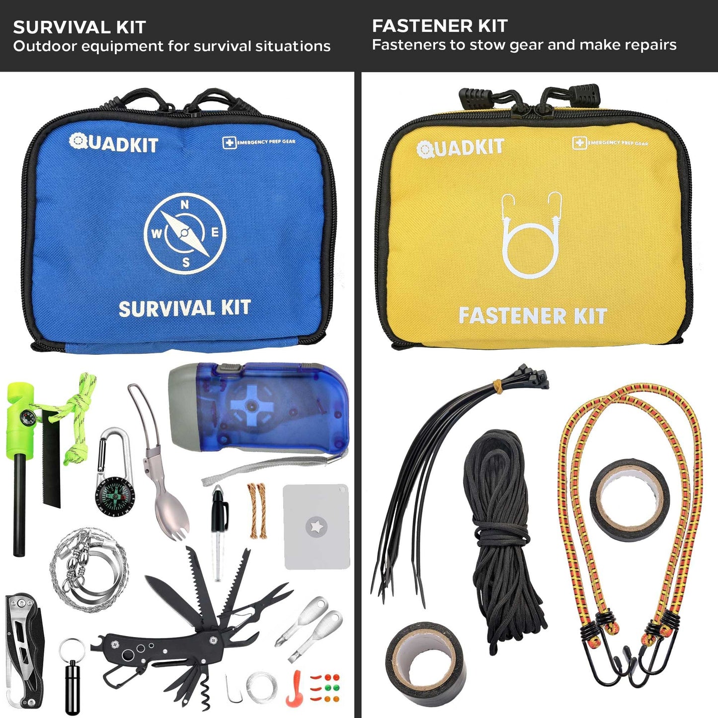 QUADKIT ATV Emergency Kit (106 Essential Items) for ATV;  UTV;  SxS;  4 Wheelers;  Quads;  Side by Sides;  4x4s;  Off-Ro image 4