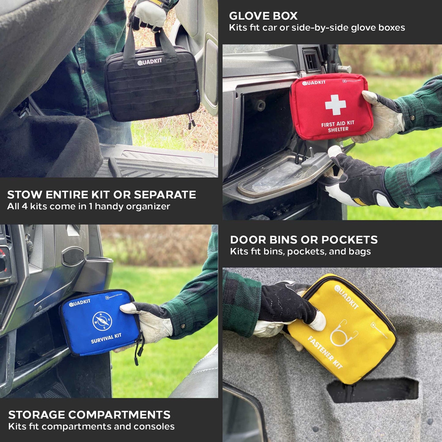 QUADKIT ATV Emergency Kit (106 Essential Items) for ATV;  UTV;  SxS;  4 Wheelers;  Quads;  Side by Sides;  4x4s;  Off-Ro image 6