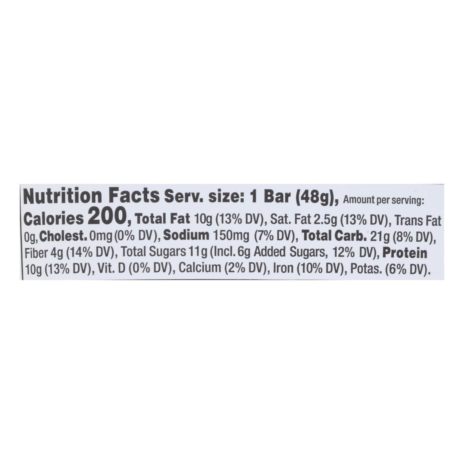 Quantum Energy Squares - Bar Pnut Bttr Dark Choc - Cs Of 8-1.69 Oz image 2