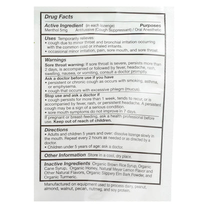 Quantum Research Organic Cough Relief Lozenges - Meyer Lemon & Honey - 18 Count image 2