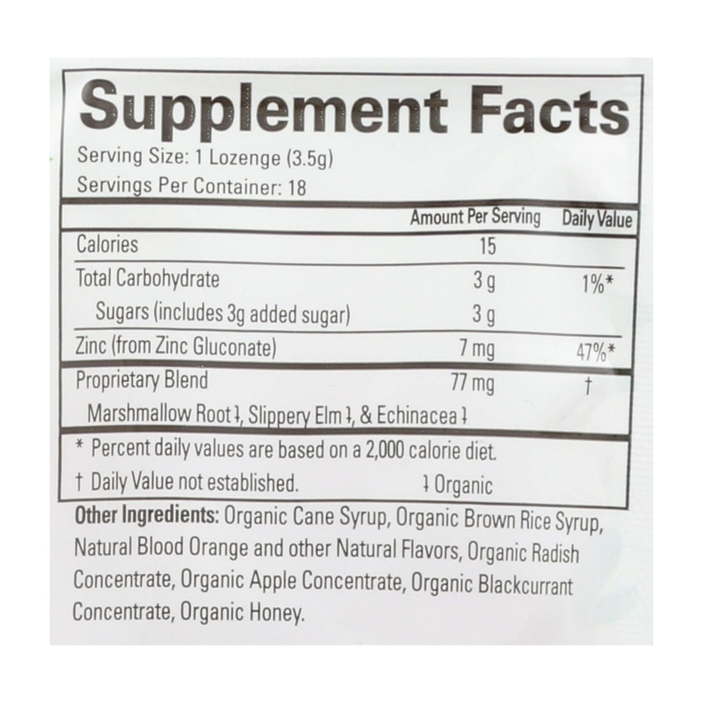 Quantum Research Thera Zinc Lozenges - Blood Orange - 18 Count image 3