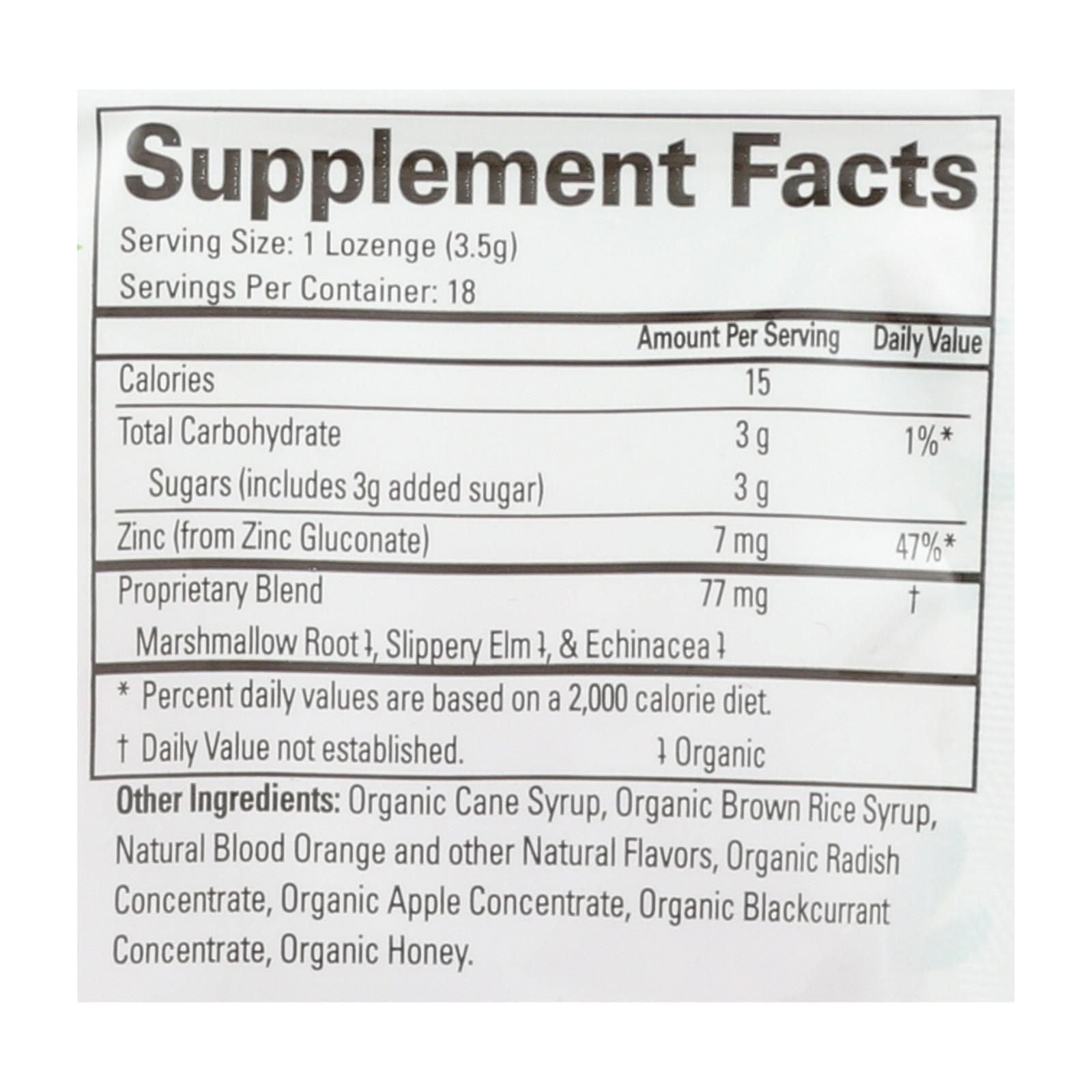 Quantum Research Thera Zinc Lozenges - Blood Orange - 18 Count image 3