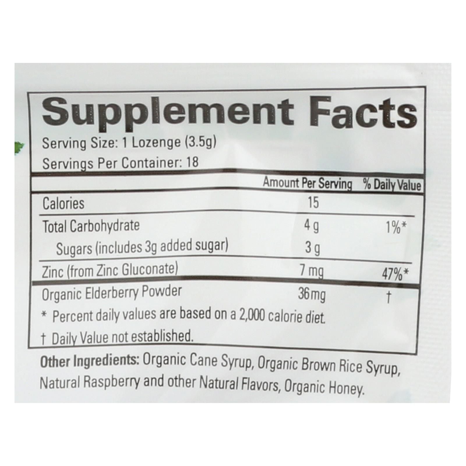 Quantum Research Zinc Lozenges - Elderberry Raspberry - 18 Count image 2
