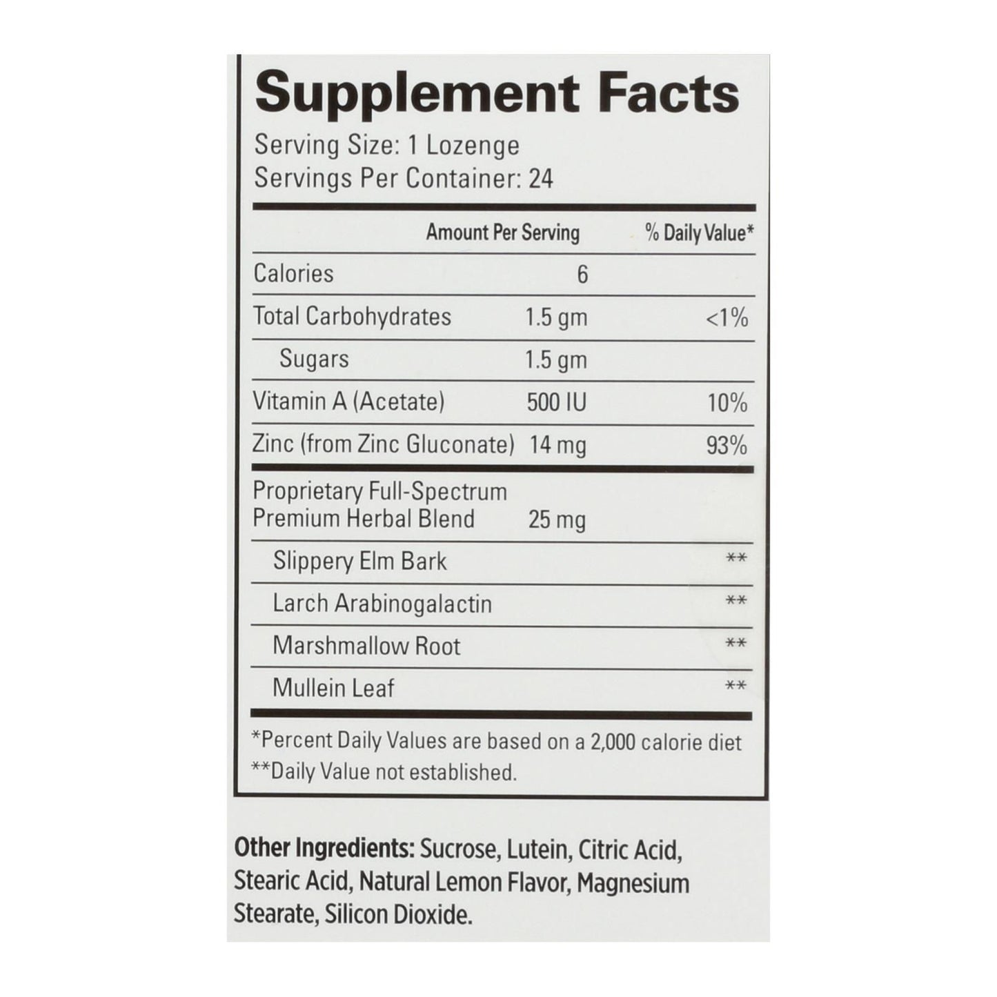 Quantum Therazinc Cold Season Plus Lozenges Lemon - 14 Mg - 24 Lozenges image 3