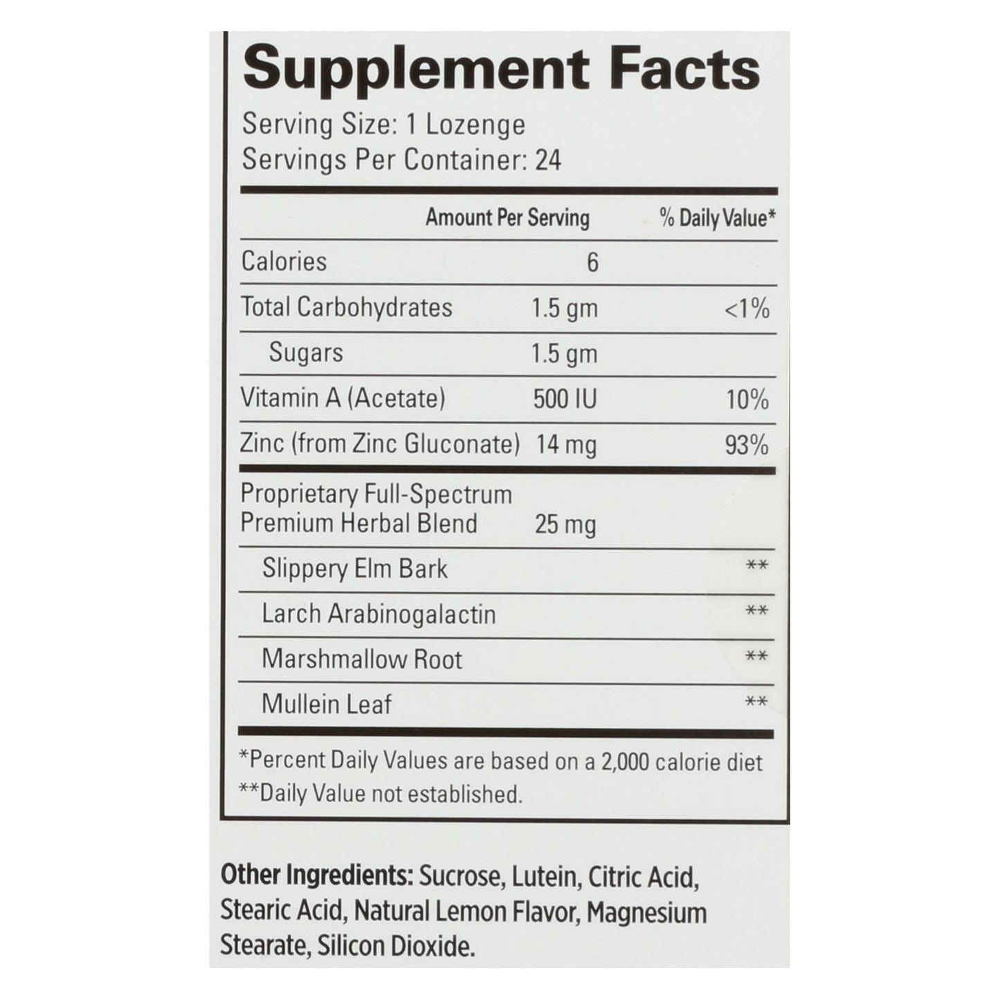 Quantum Therazinc Cold Season Plus Lozenges Lemon - 14 Mg - 24 Lozenges image 2