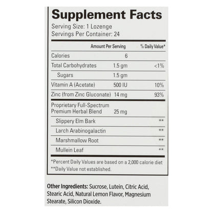 Quantum Therazinc Cold Season Plus Lozenges Lemon - 14 Mg - 24 Lozenges image 2