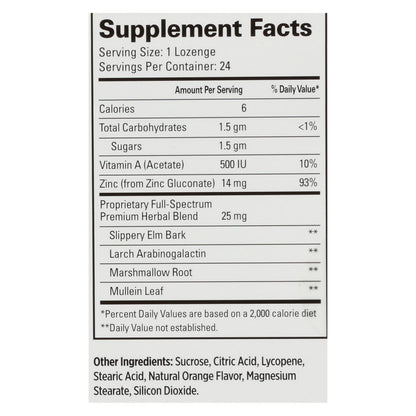 Quantum Therazinc Cold Season Plus Lozenges Orange - 14 Mg - 24 Lozenges image 2