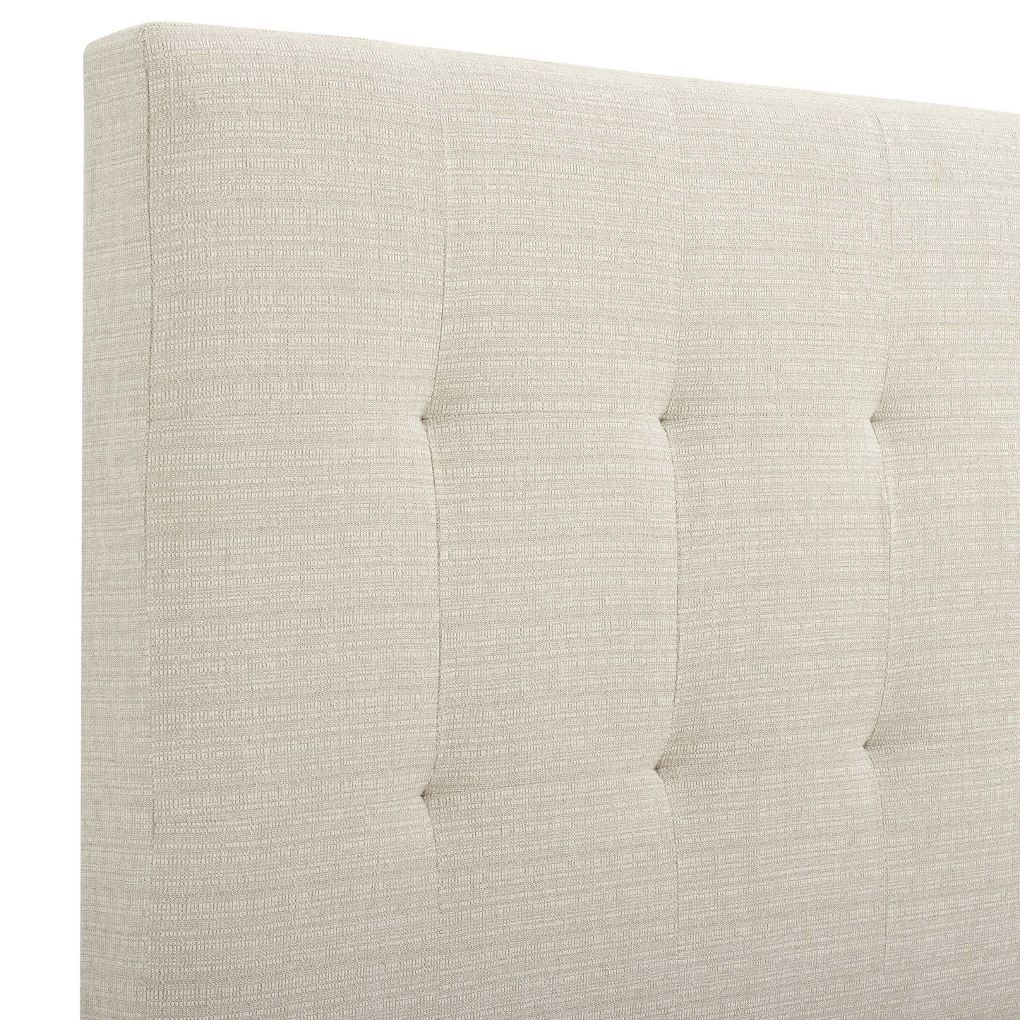Queen Size Beige Tufted Upholstered Platform Bed image 10
