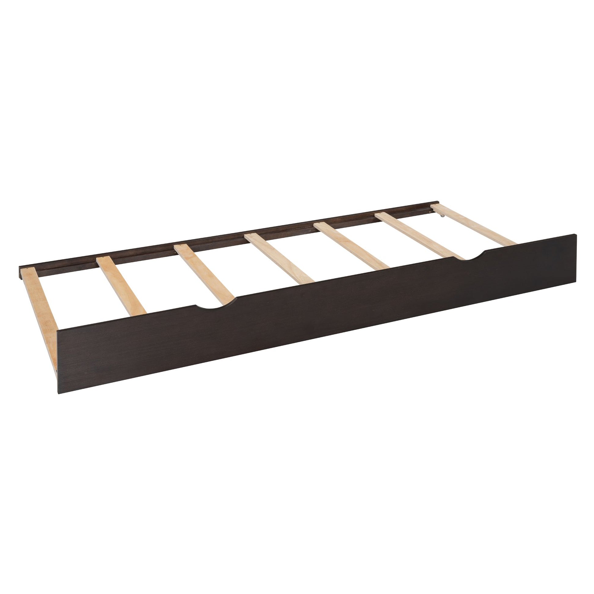 Queen Size Wooden Bed With All-in-One Cabinet, Shelf and Sockets,Twin XL Trundle,Espresso image 12