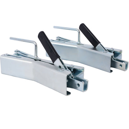 Quick Locking Chock,Axel-Chock Wheel-Stabilizer for RV, Trailer, Camper - Universal Quick-Lock Tire-Stop for Dual Axle V image 3