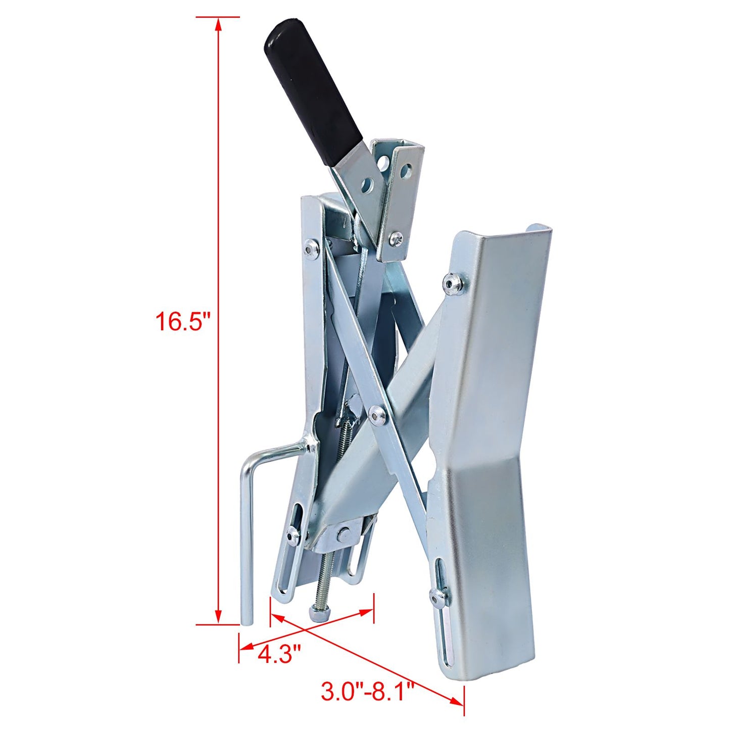 Quick Locking Chock,Axel-Chock Wheel-Stabilizer for RV, Trailer, Camper - Universal Quick-Lock Tire-Stop for Dual Axle V image 9