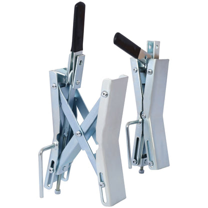 Quick Locking Chock,Axel-Chock Wheel-Stabilizer for RV, Trailer, Camper - Universal Quick-Lock Tire-Stop for Dual Axle V image 4