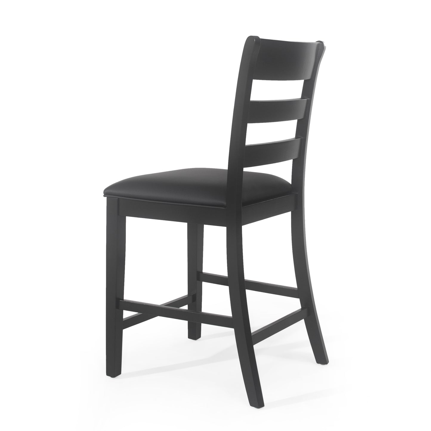 Farmhouse Upholstered Wood Counter Stools (Set of 2) image 6