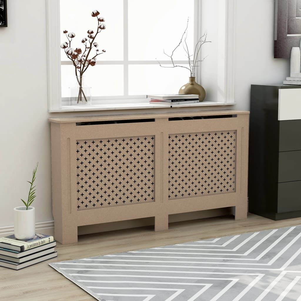 Radiator Cover 59.8"x7.5"x32.1" MDF image 1