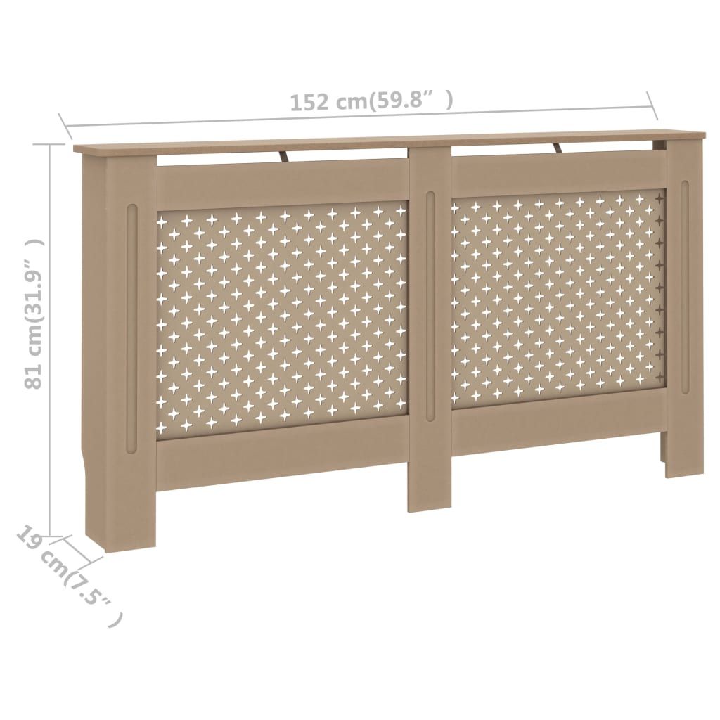 Radiator Cover 59.8"x7.5"x32.1" MDF image 8