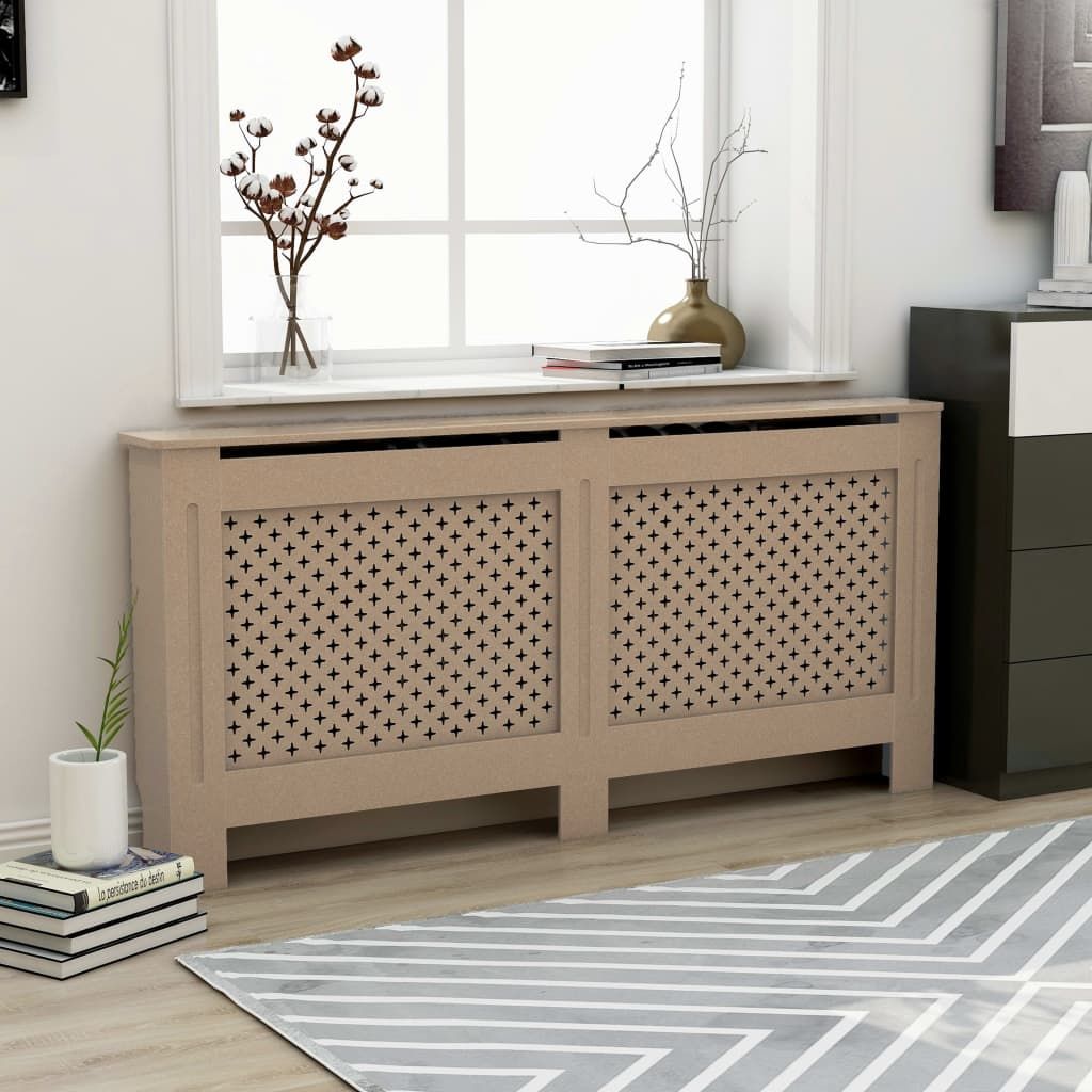 Radiator Cover 67.7"x7.5"x32.1" MDF image 1