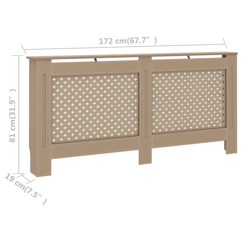 Radiator Cover 67.7"x7.5"x32.1" MDF image 8