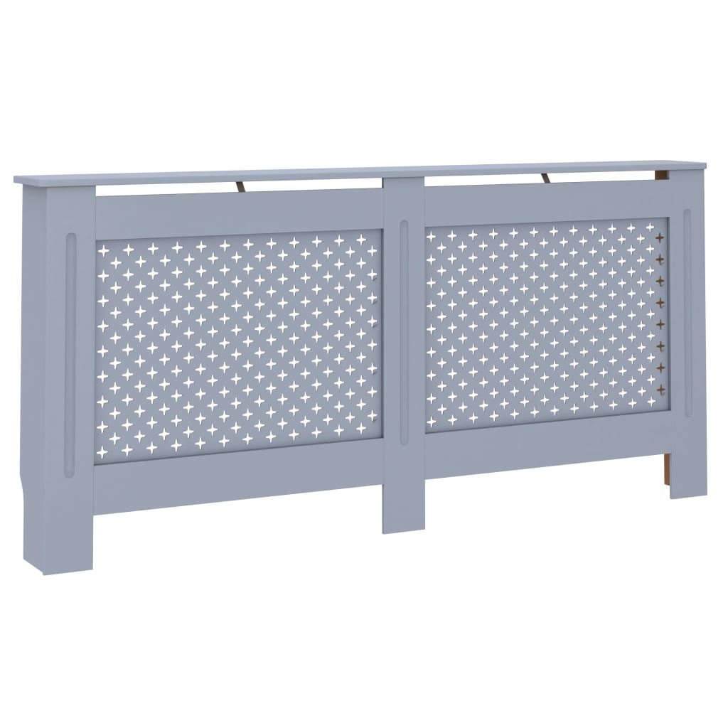 Radiator Cover Anthracite 67.7"x7.5"x32.1" MDF image 2