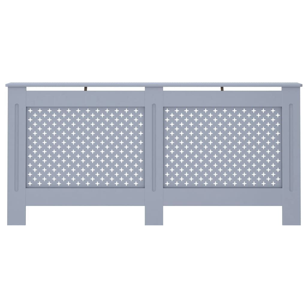 Radiator Cover Anthracite 67.7"x7.5"x32.1" MDF image 3